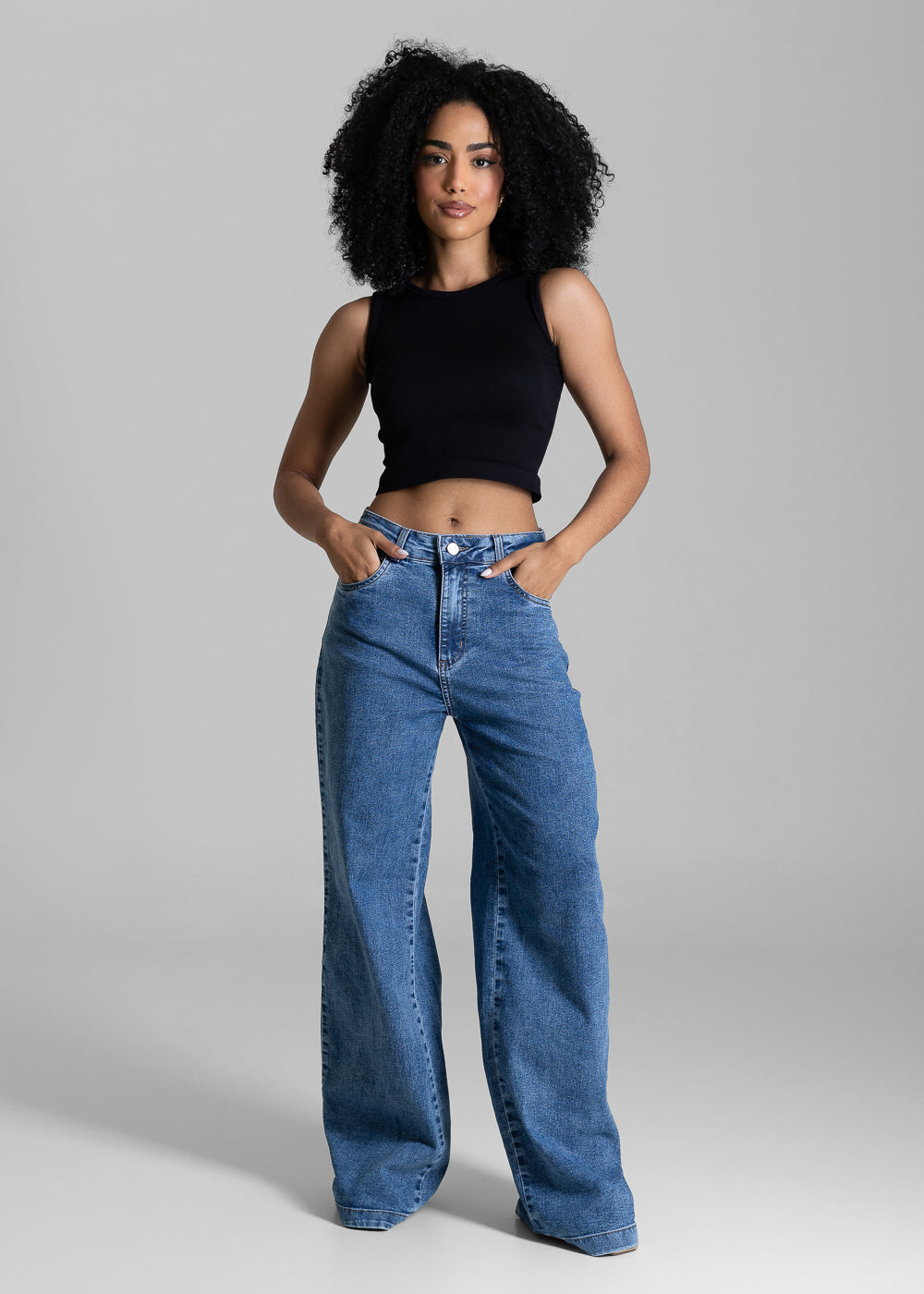 Calça Jeans Sawary Wide Leg - 283942 AZUL
