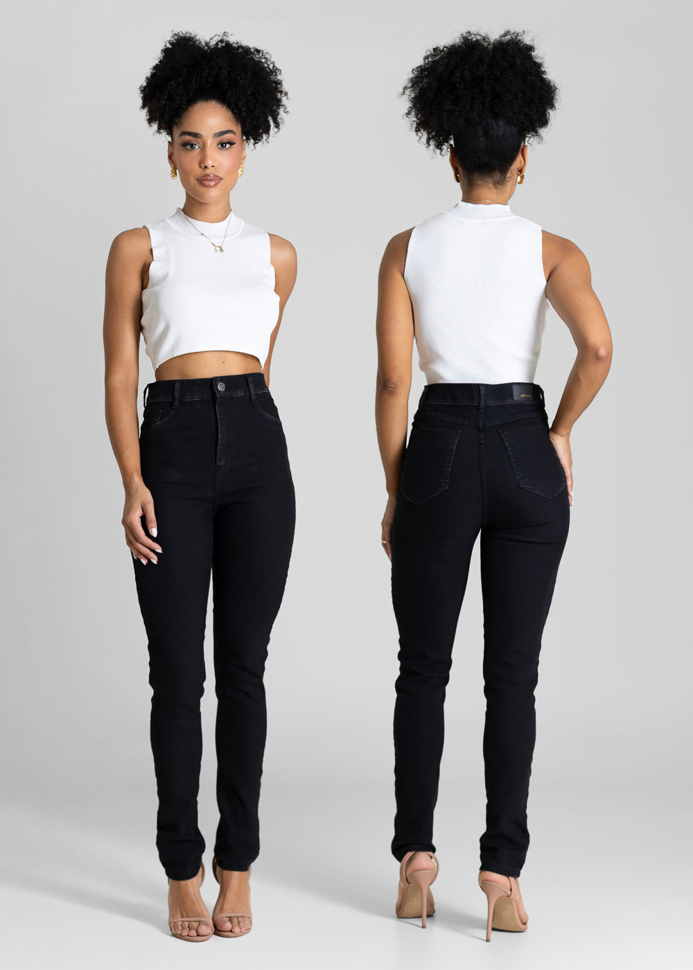 Calça Jeans Sawary Super Stretch - 283944 PRETO