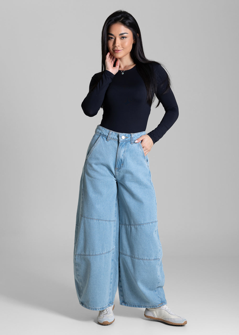 Calça Jeans Sawary Balloon Petit - 283945 AZUL