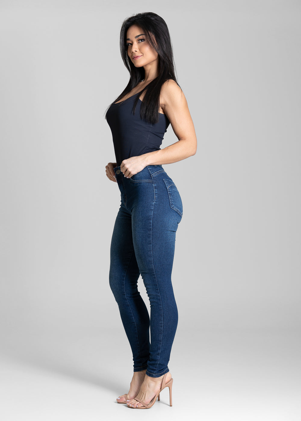 Calça Jeans Sawary Heart - 283956 AZUL