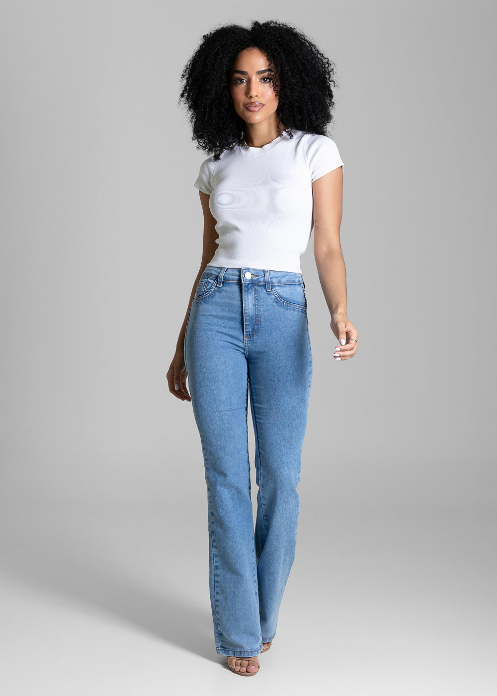 Calça Jeans Sawary Push Up Boot Cut - 283963 AZUL