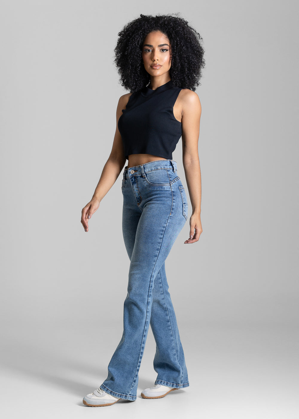 Calça Jeans Sawary Heart Boot Cut - 283964 AZUL