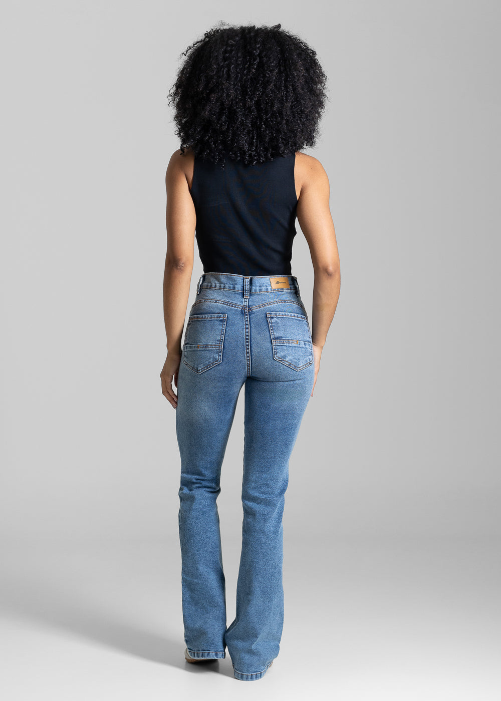 Calça Jeans Sawary Heart Boot Cut - 283964 AZUL