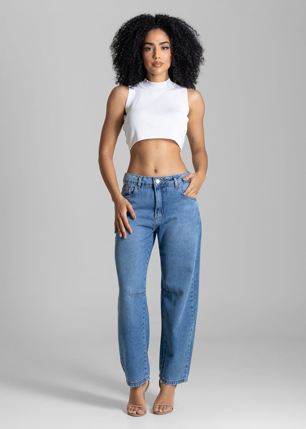 Calça Jeans Sawary Barrel - 283967 AZUL