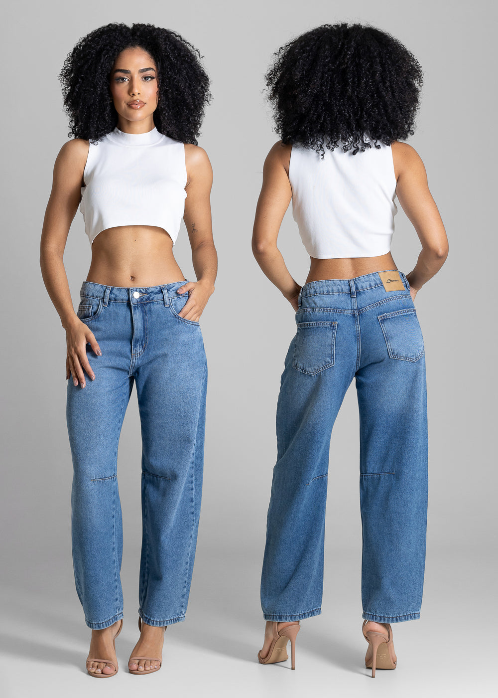 Calça Jeans Sawary Barrel - 283967 AZUL