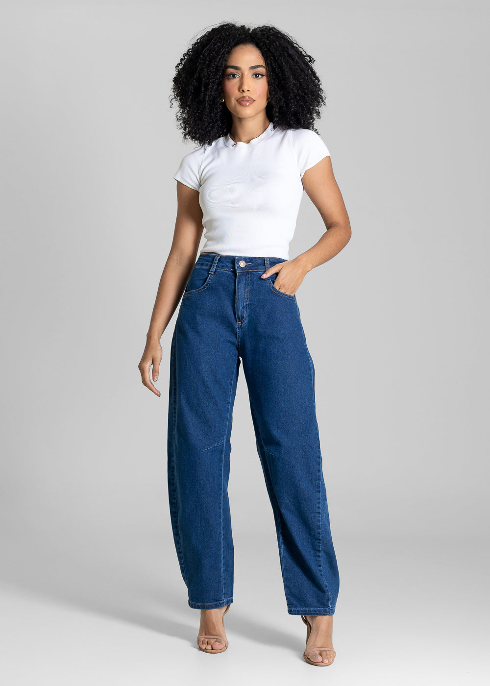 Calça Jeans Sawary Barrel - 283972 AZUL