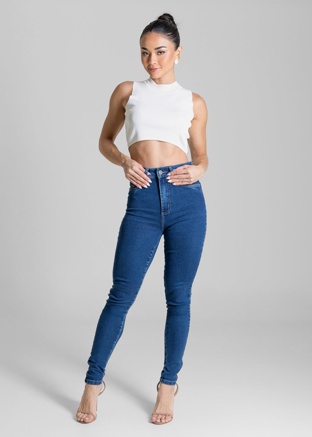 Calça Jeans Sawary Push Up - 283984 AZUL