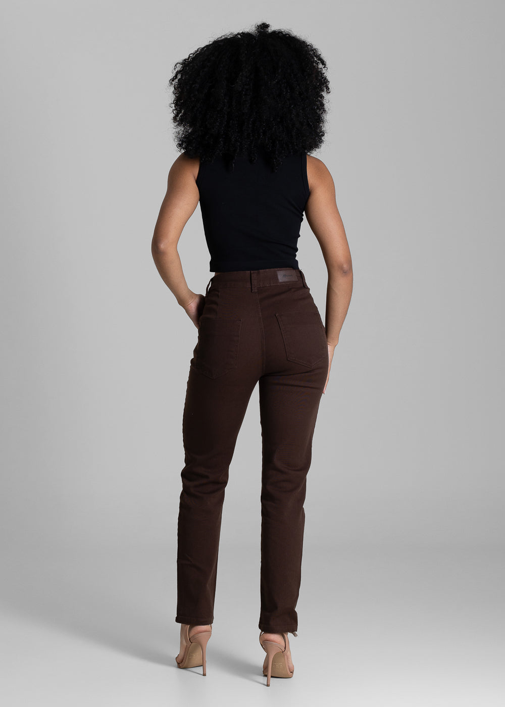 Calça Sarja Sawary Reta - 283987 MARROM