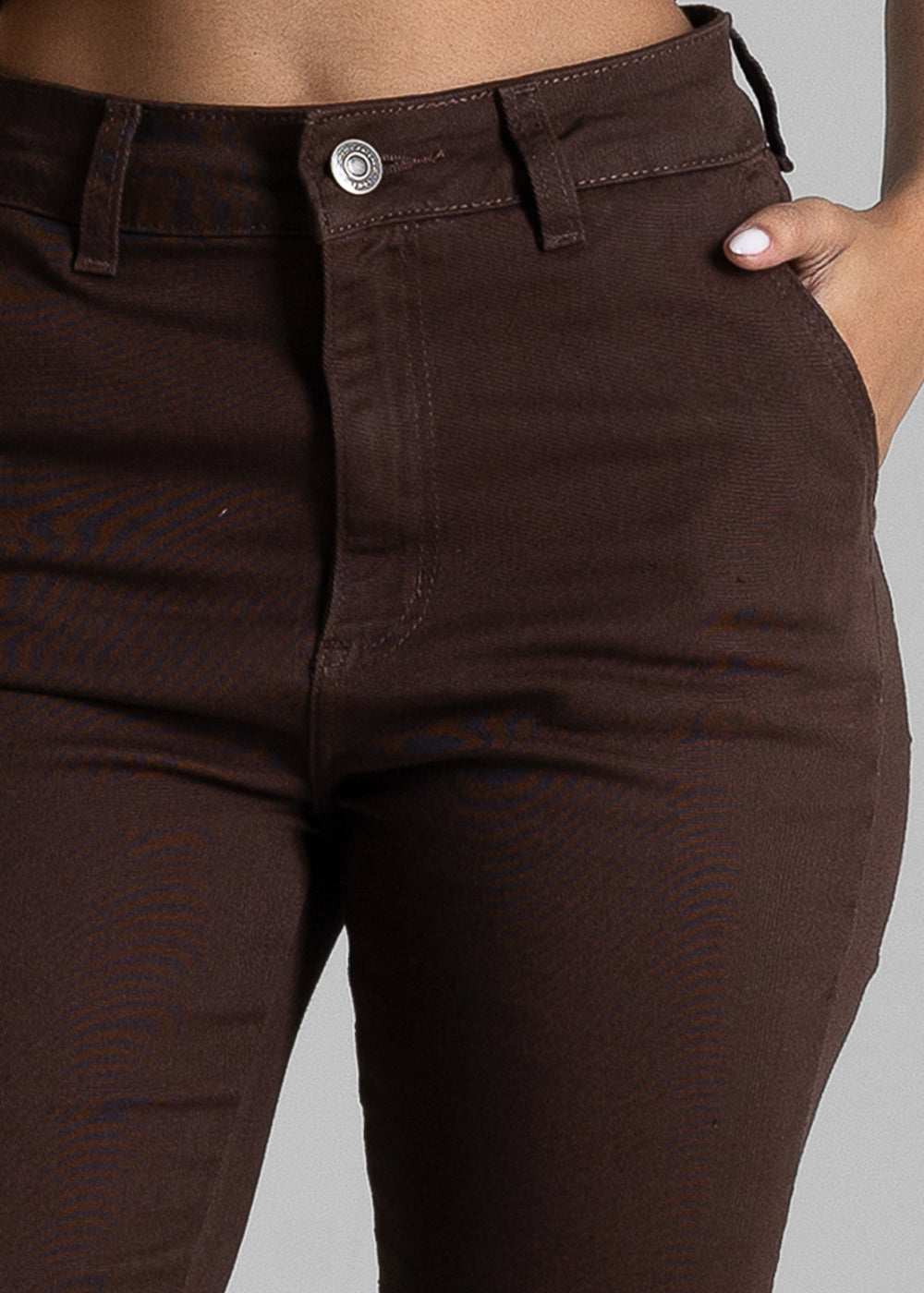 Calça Sarja Sawary Reta - 283987 MARROM