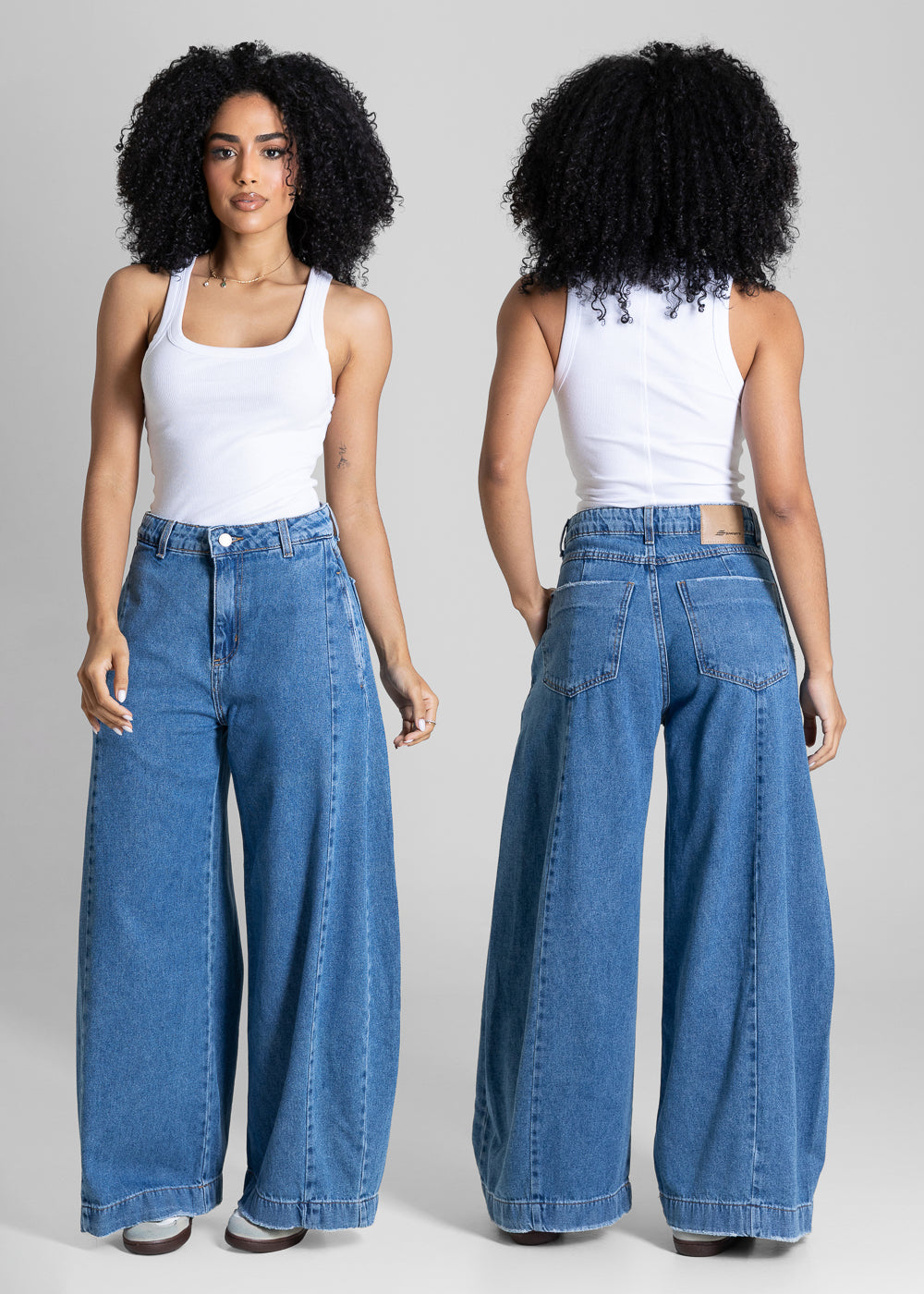 Calça Jeans Sawary Balloon Petit - 283993 AZUL