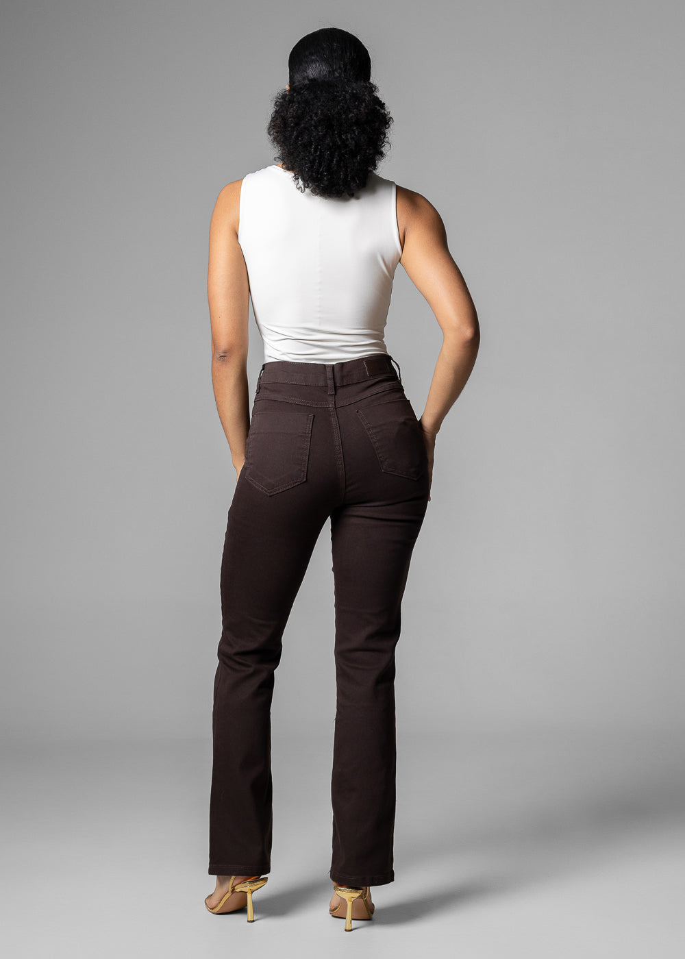 Calça Sarja Sawary Reta - 283994 MARROM