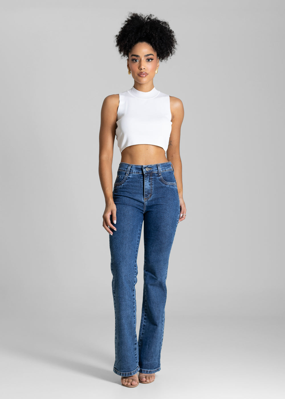 Calça Jeans Sawary Heart - 283995 AZUL
