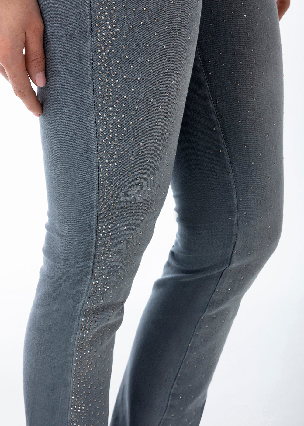 Calça jeans Sawary Boot Cut Brilho - 284001 CINZA
