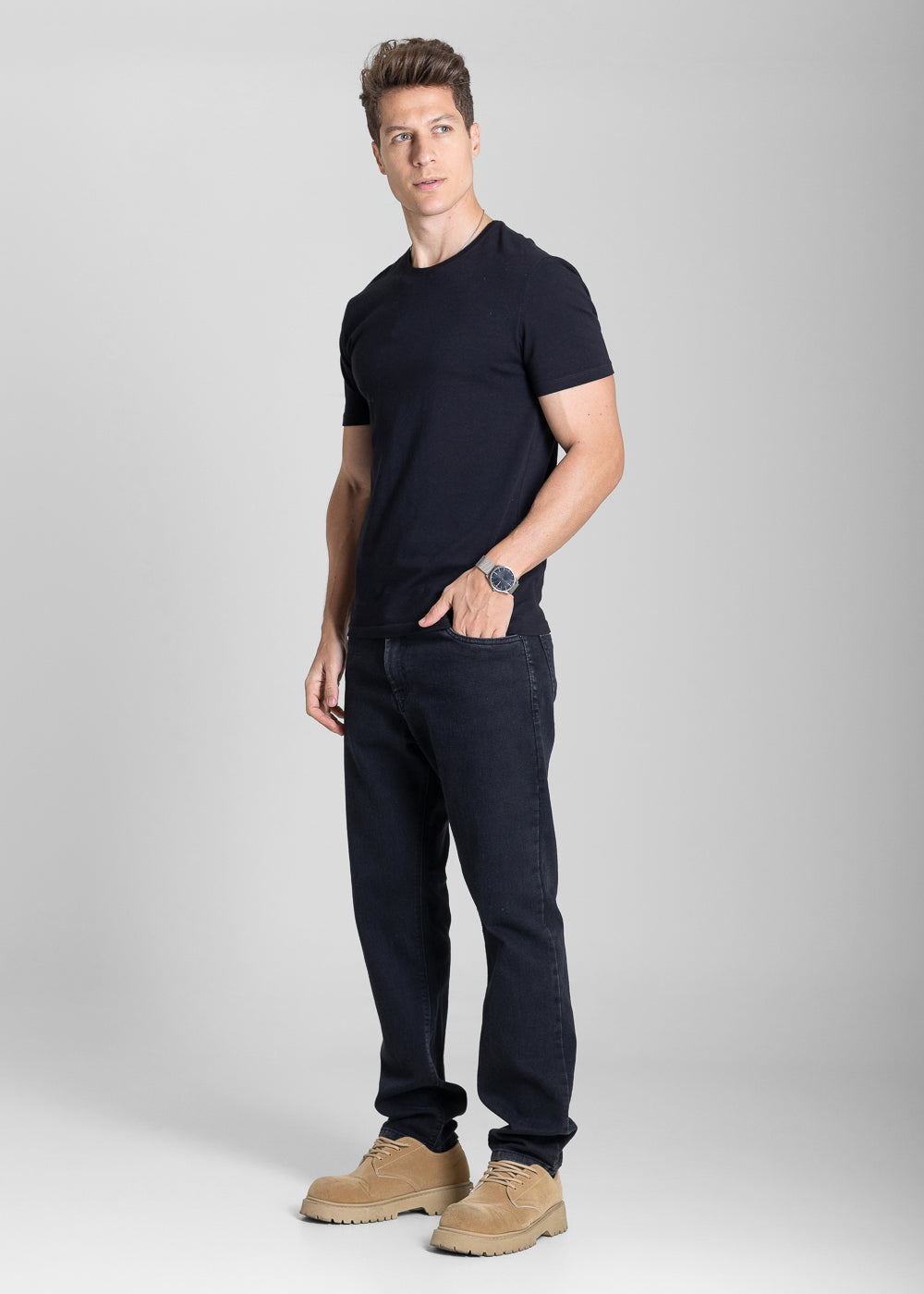 Calça Jeans Sawary Slim - 284005 PRETO