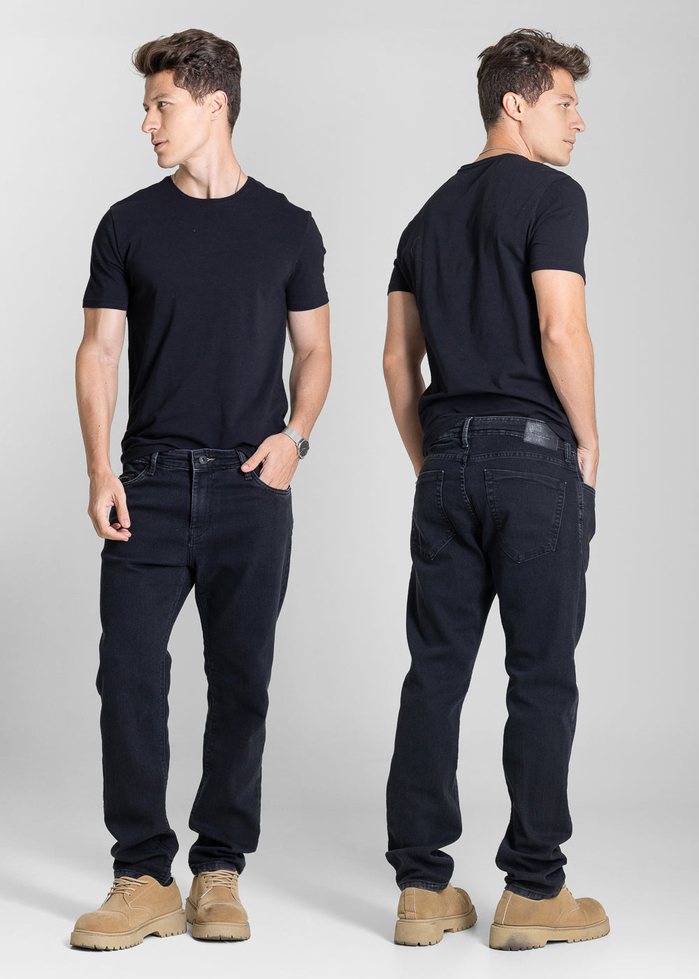 Calça Jeans Sawary Slim - 284005 PRETO