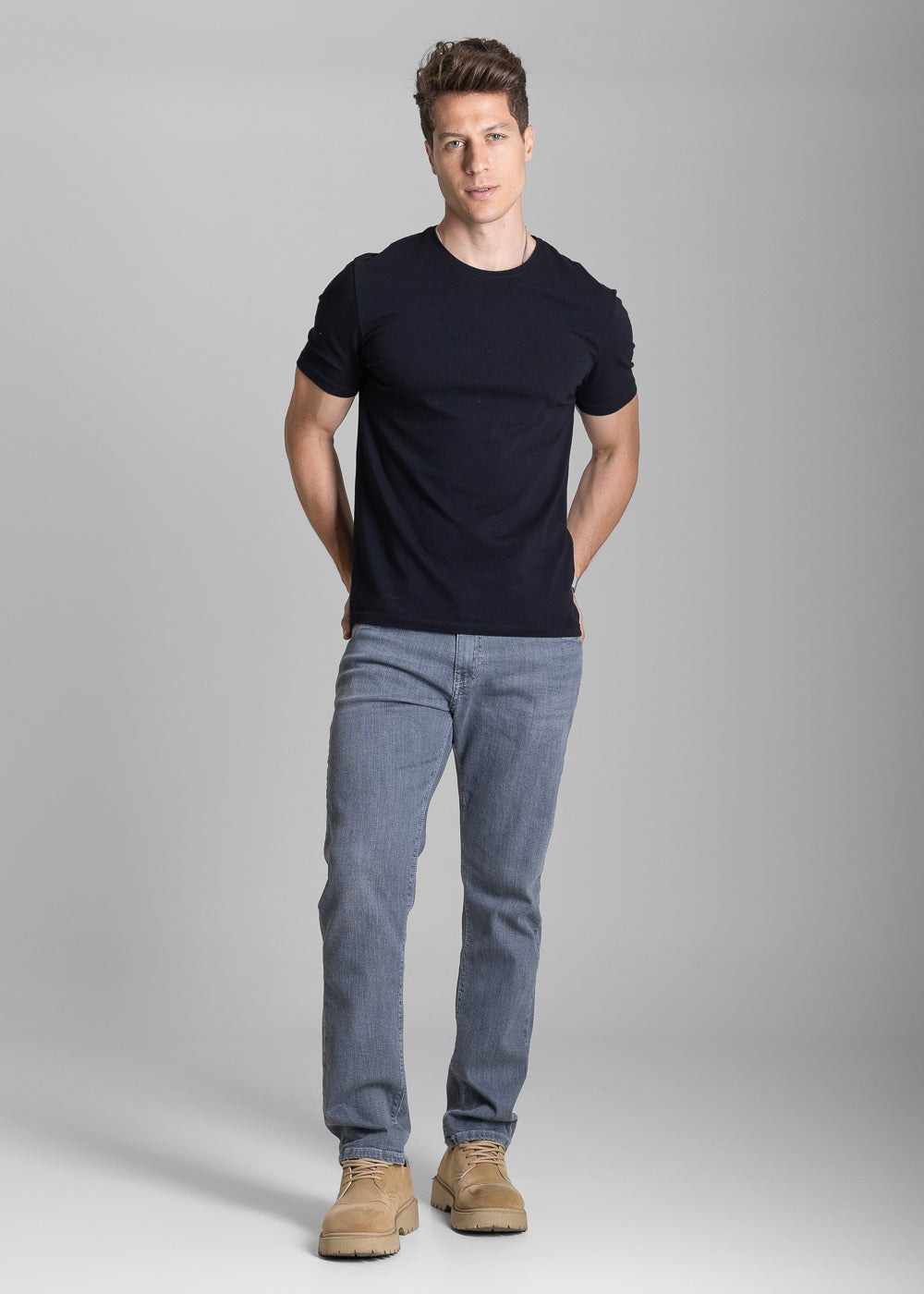 Calça Jeans Sawary Slim - 284007 CINZA