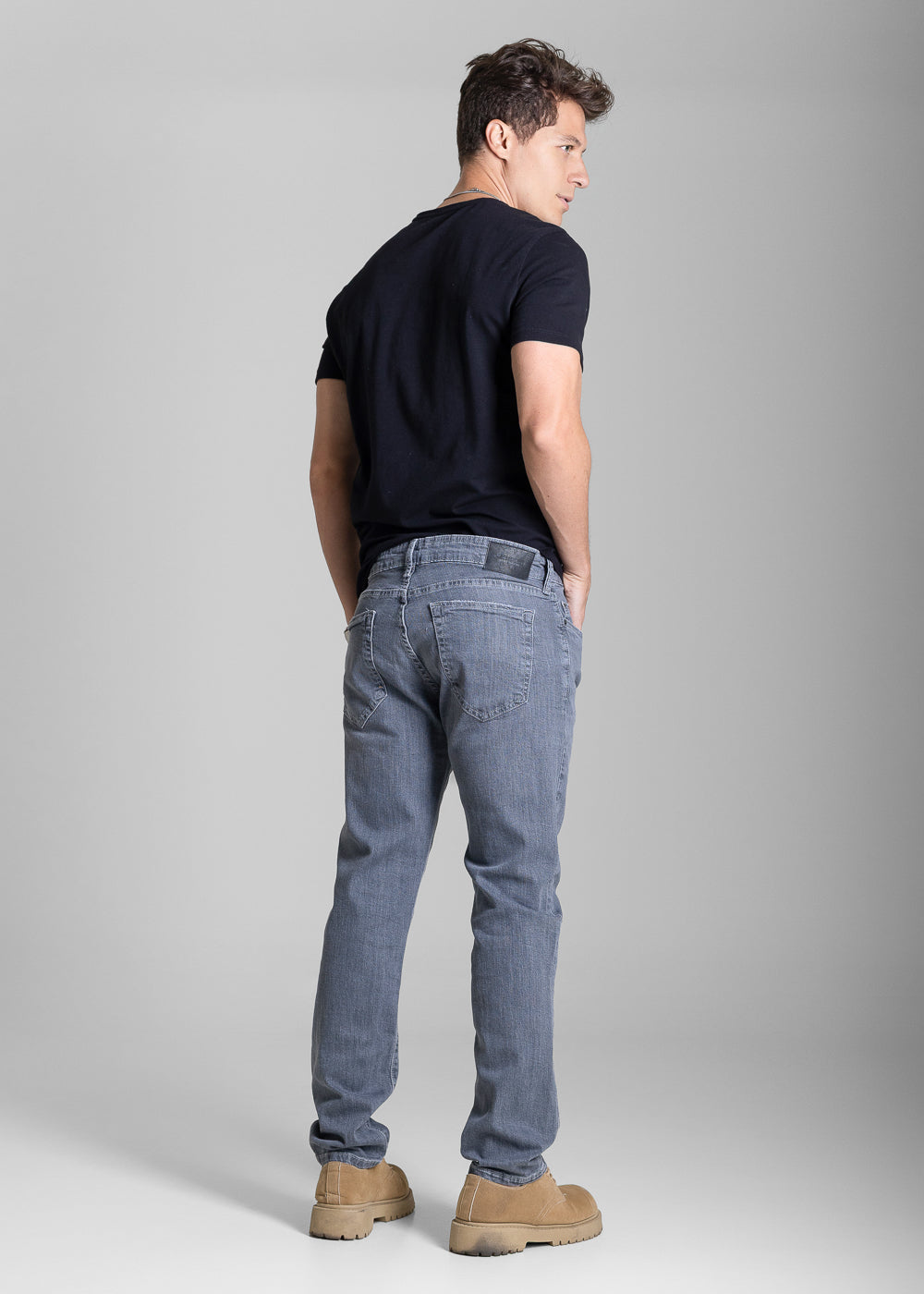 Calça Jeans Sawary Slim - 284007 CINZA