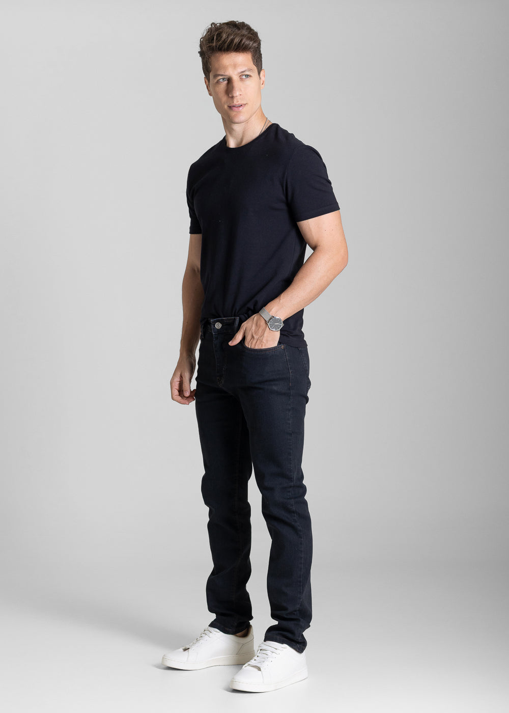 Calça Jeans Sawary Slim - 284013 PRETO