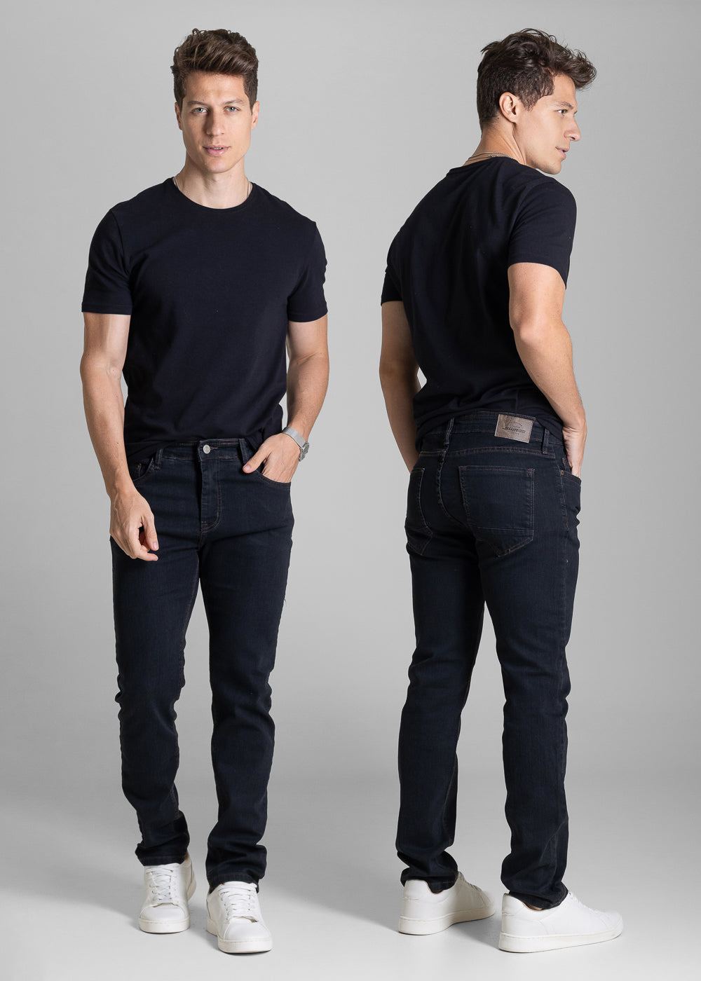 Calça Jeans Sawary Slim - 284013 PRETO