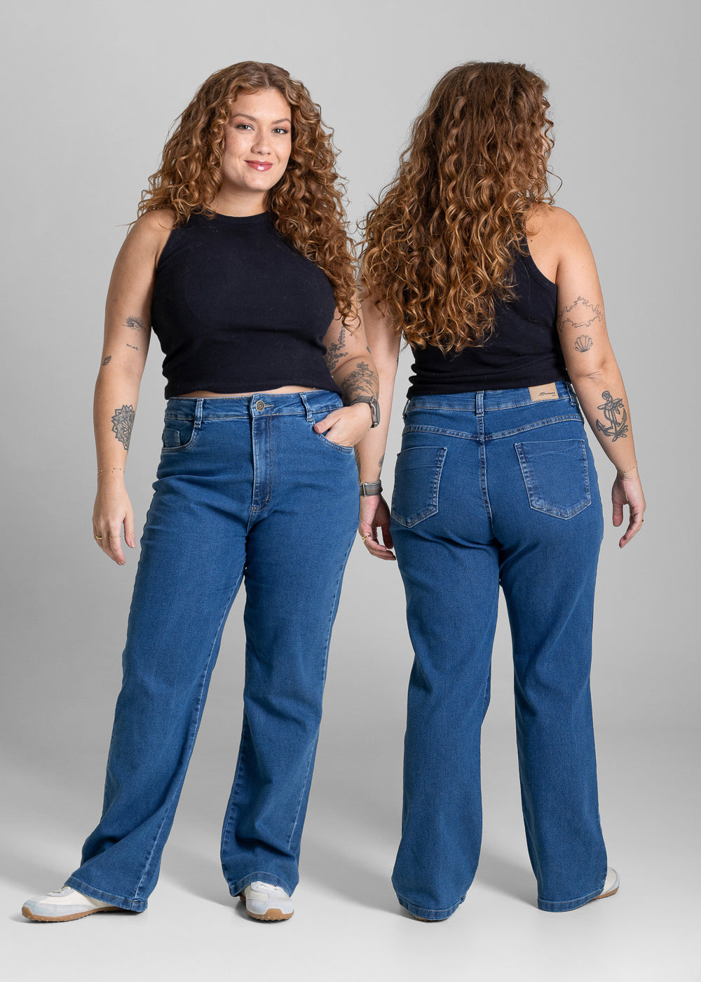 Calça Jeans Sawary Plus Size Petit - 284015 AZUL