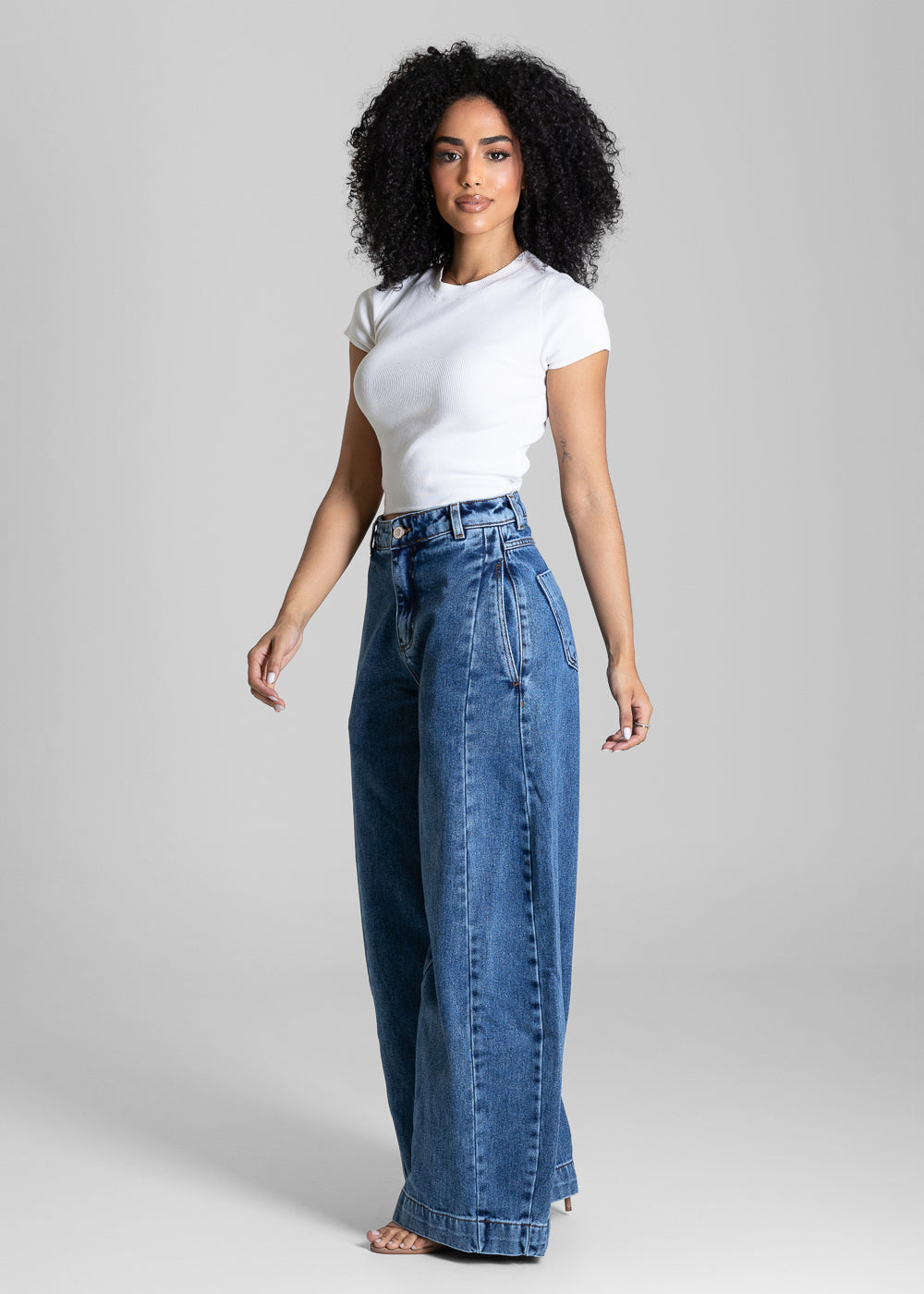 Calça Jeans Sawary Balloon - 284030 AZUL