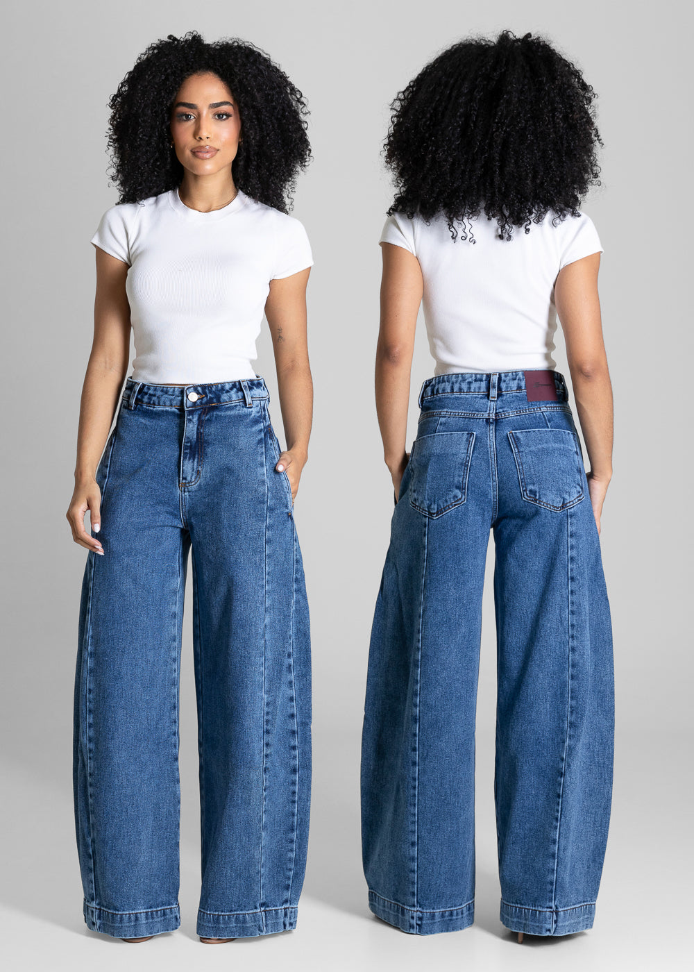 Calça Jeans Sawary Balloon - 284030 AZUL