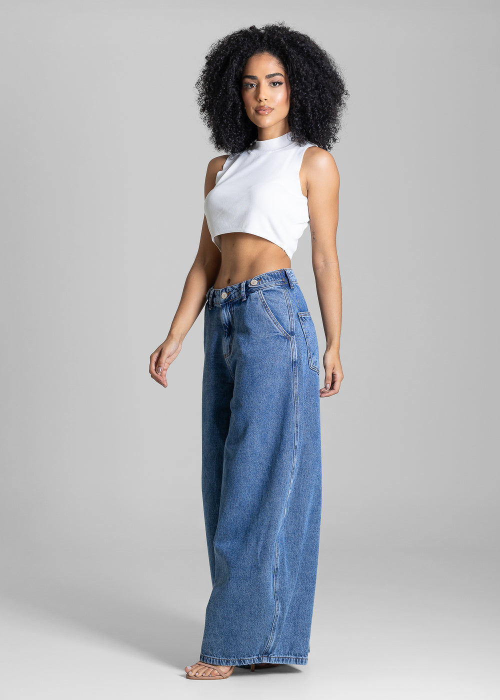 Calça Jeans Sawary Balloon - 284033 AZUL