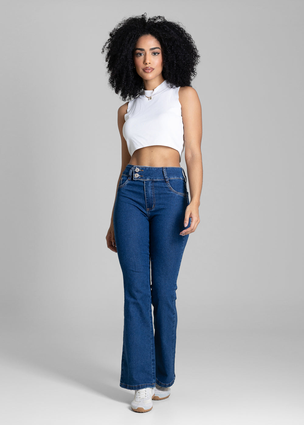 Calça Jeans Sawary Boot Cut Petit - 284045 AZUL