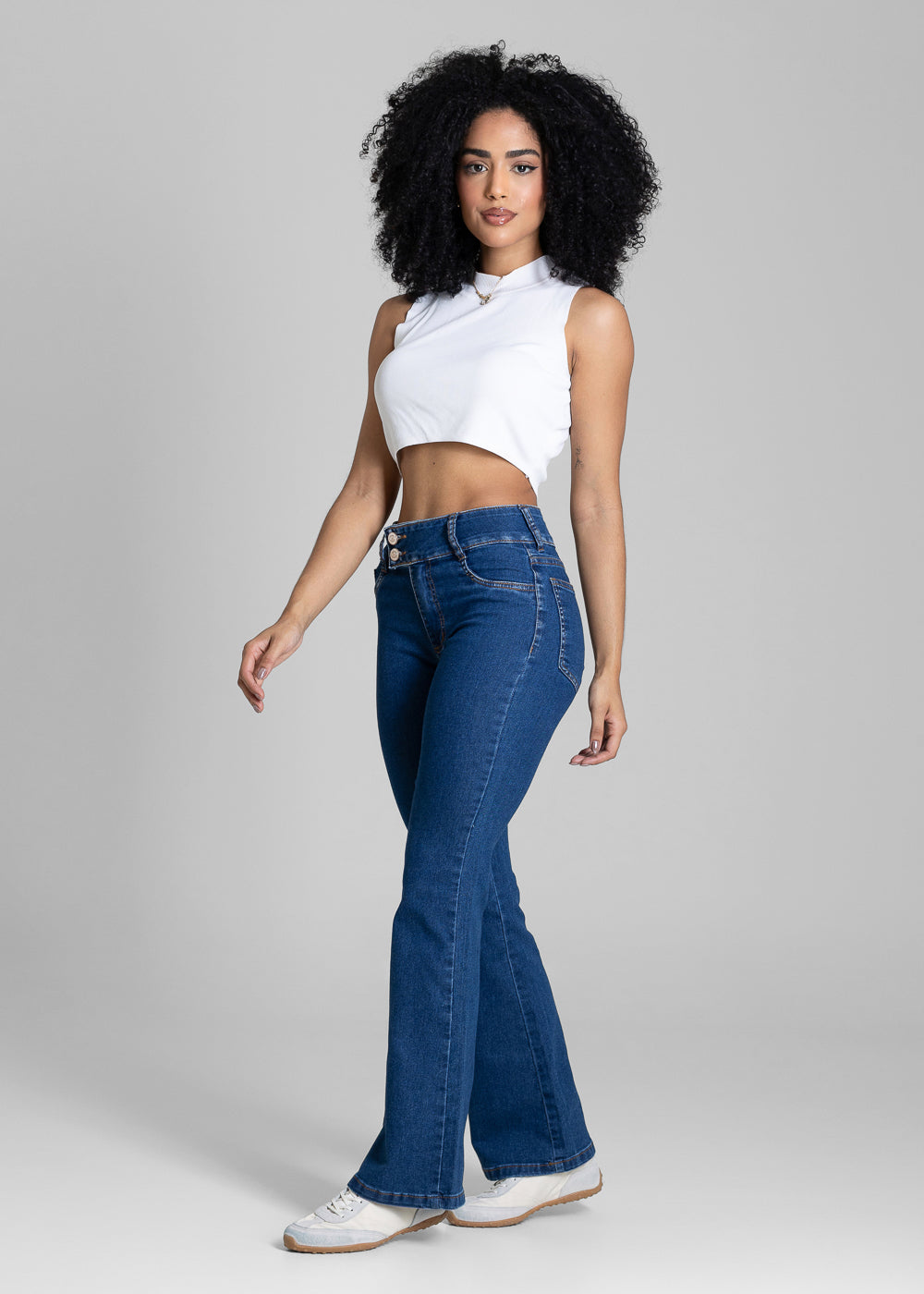 Calça Jeans Sawary Boot Cut Petit - 284045 AZUL