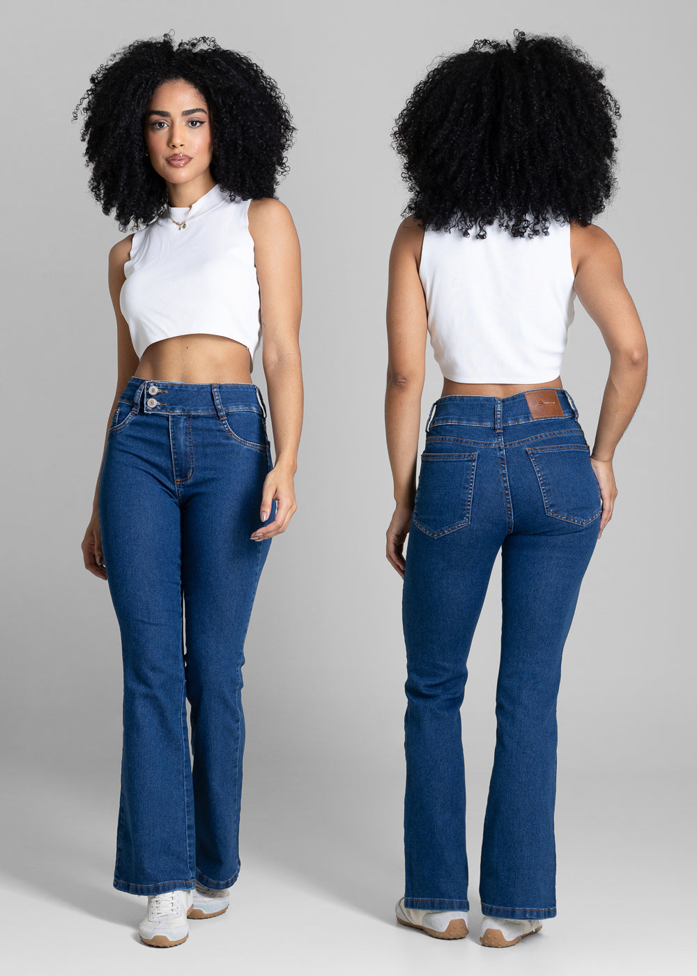 Calça Jeans Sawary Boot Cut Petit - 284045 AZUL