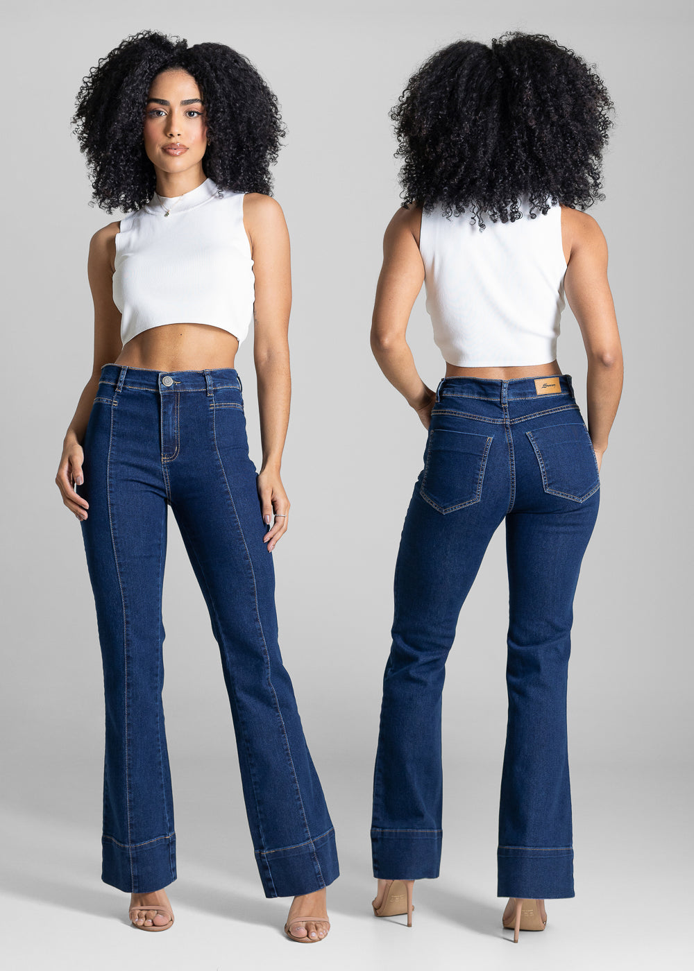 Calça Jeans Sawary Boot Cut - 284048 AZUL