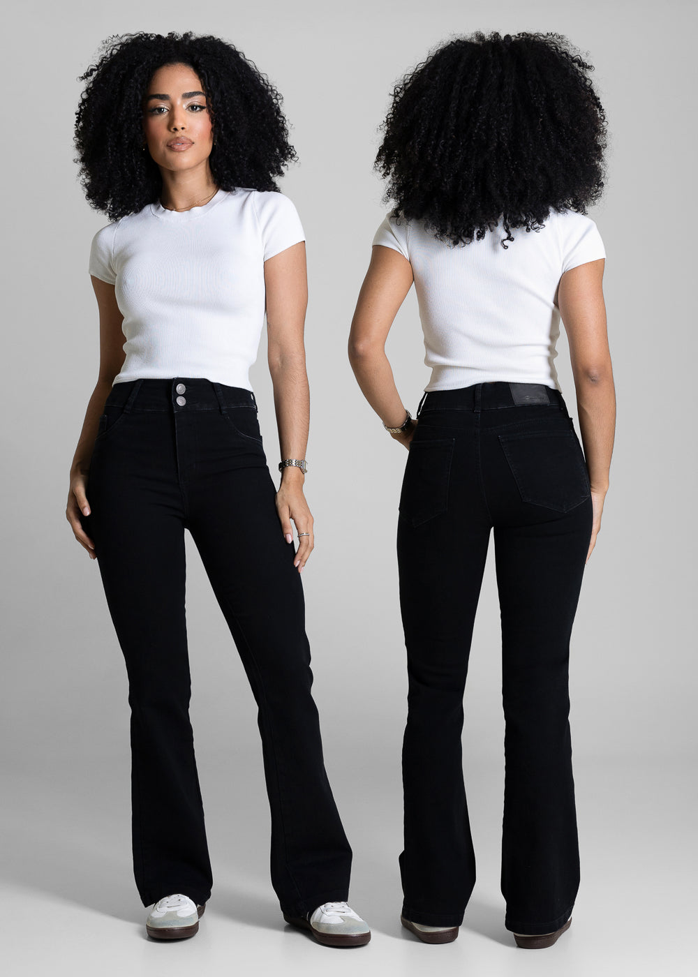 Calça Jeans Sawary Boot Cut Petit - 284050 PRETO