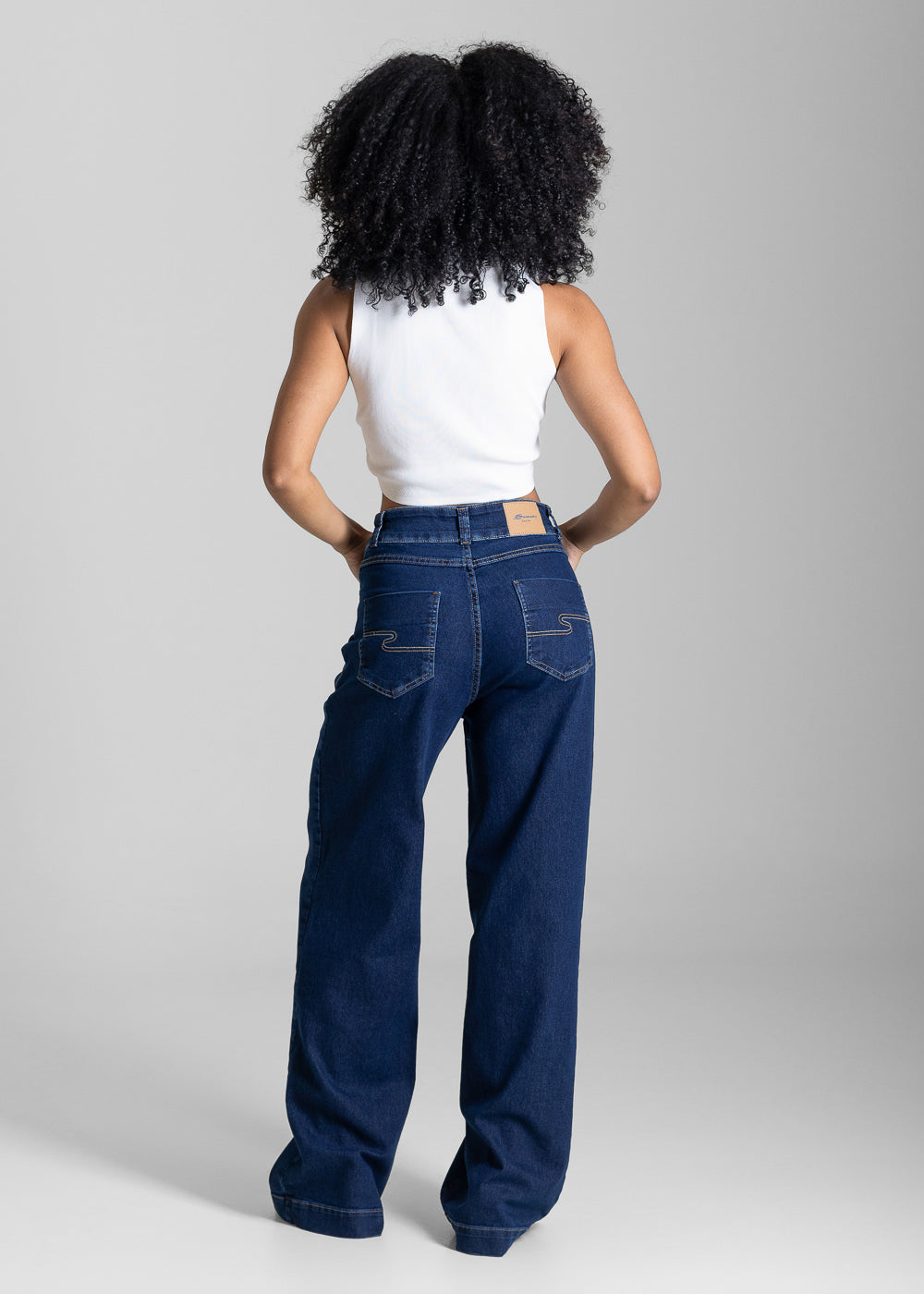Calça Jeans Sawary Wide Leg - 284058 AZUL
