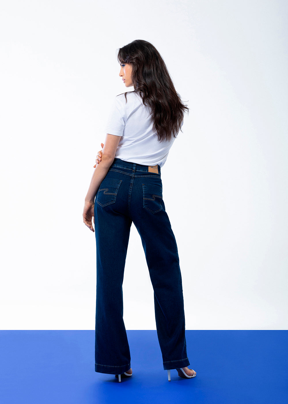 Calça Jeans Sawary Wide Leg - 284058 AZUL