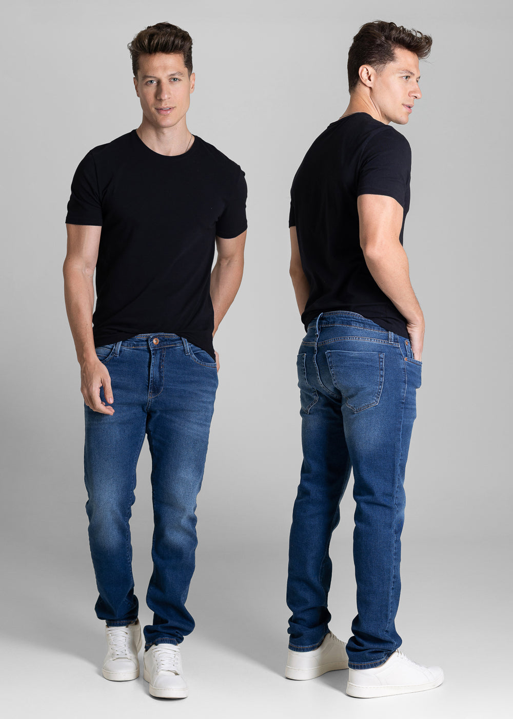 Calça Jeans Sawary Reta - 284069 AZUL