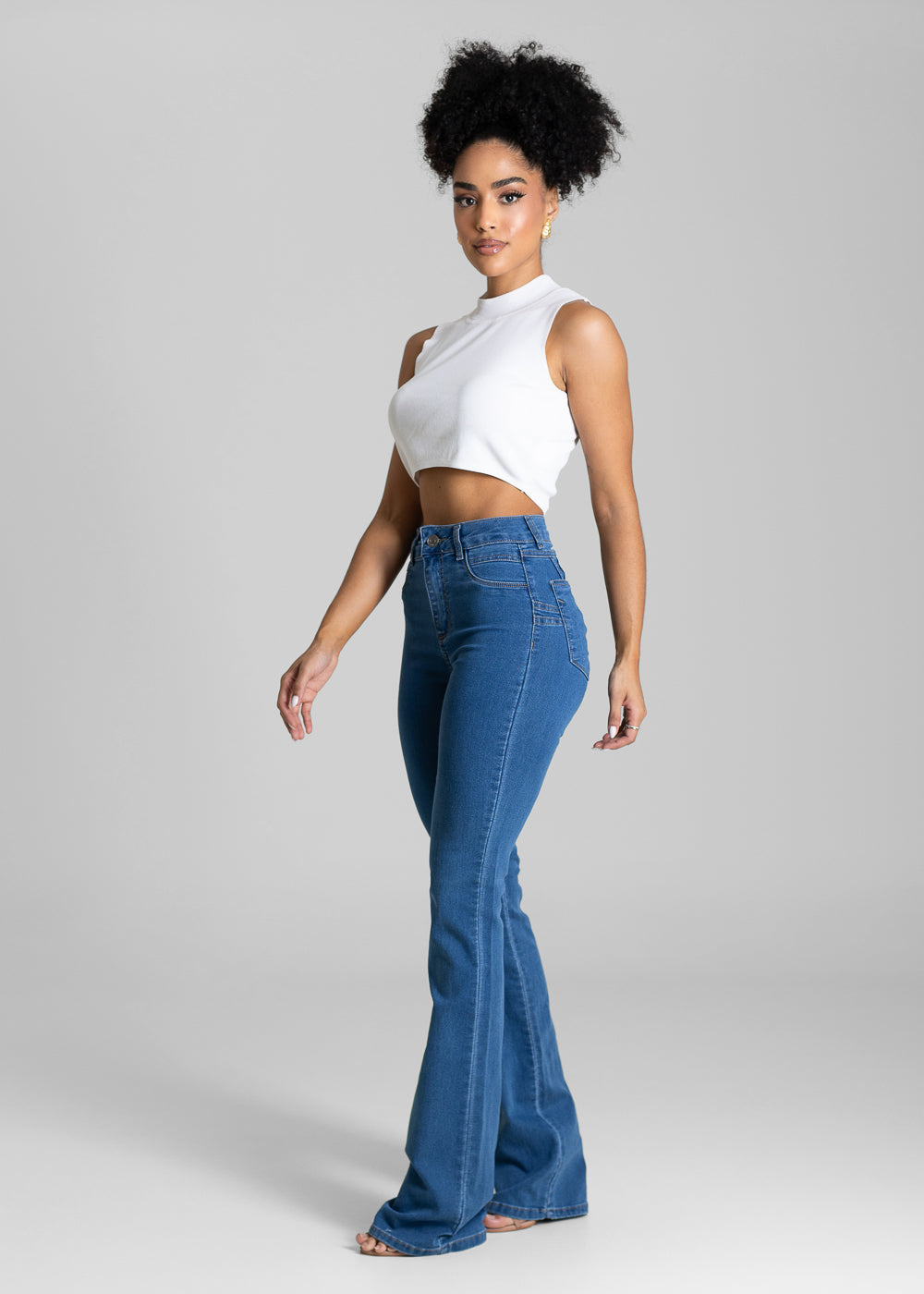 Calça Jeans Sawary Levanta Bumbum - 284091 AZUL