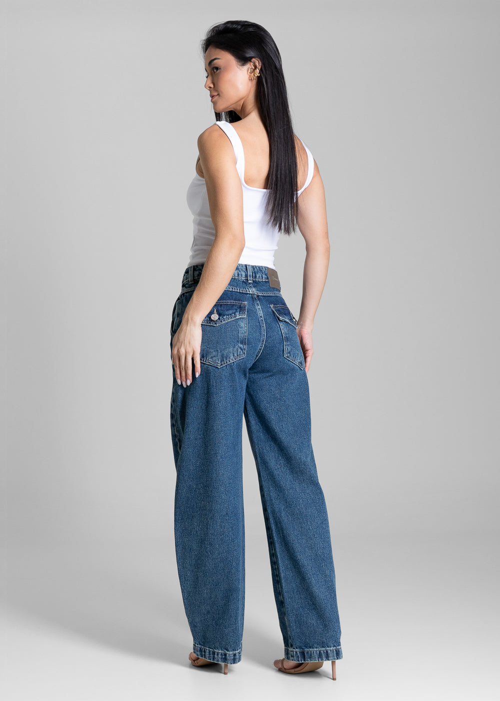 Calça Jeans Sawary Balloon - 284105 AZUL