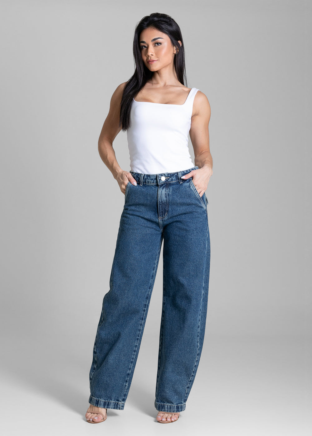 Calça Jeans Sawary Balloon - 284105 AZUL