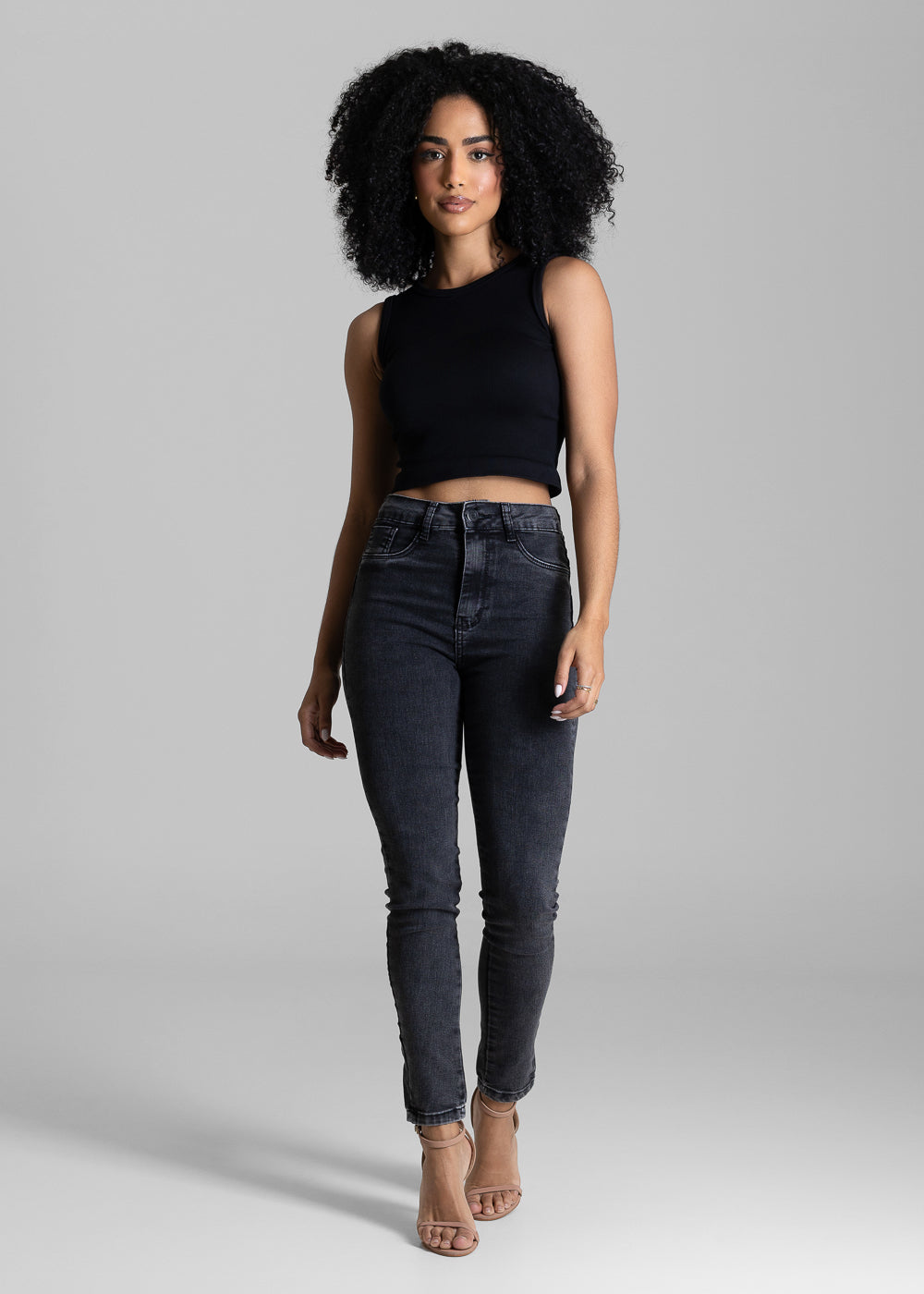 Calça Jeans Sawary Push Up - 284109 PRETO