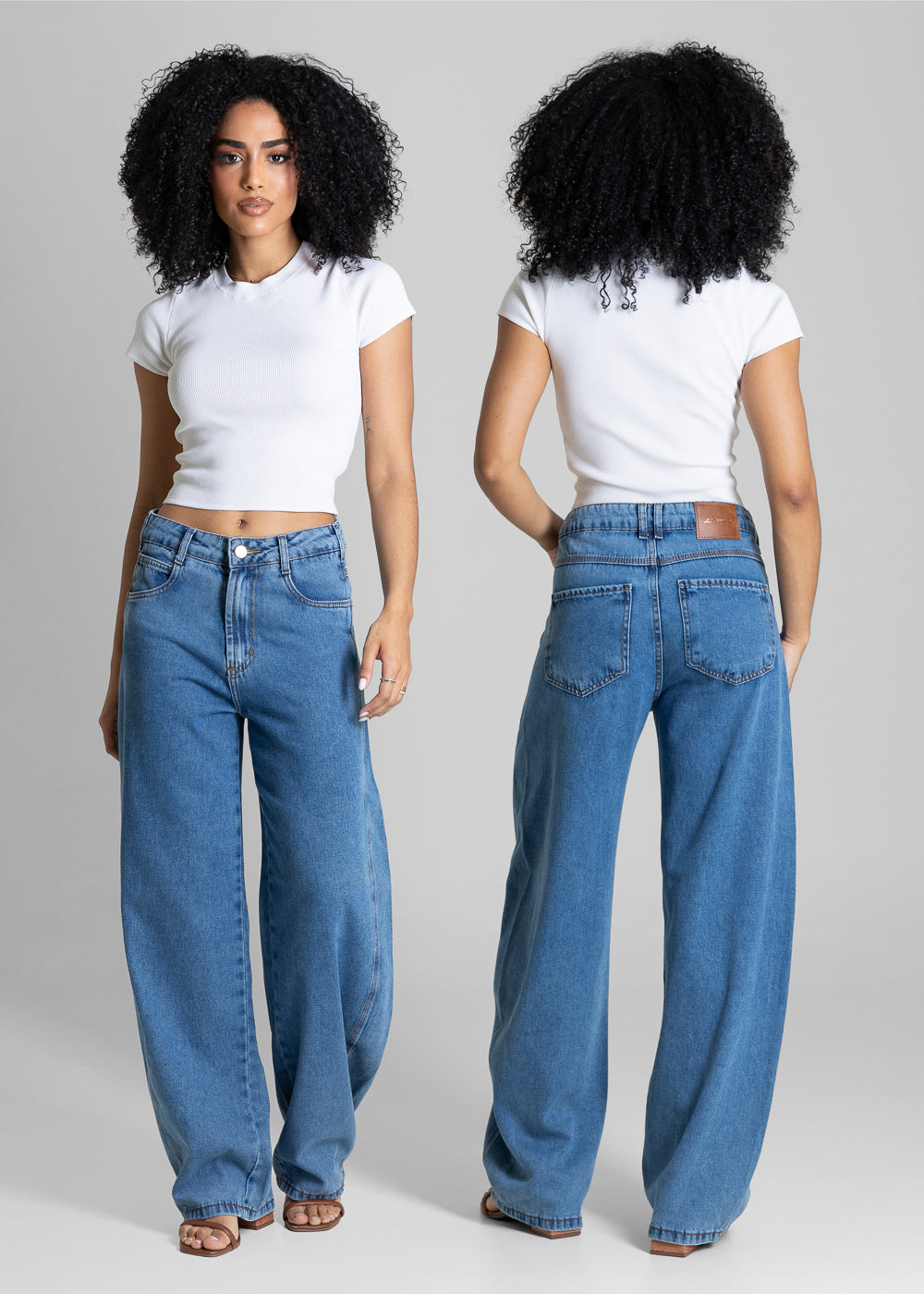 Calça Jeans Sawary Barrel - 284111 AZUL
