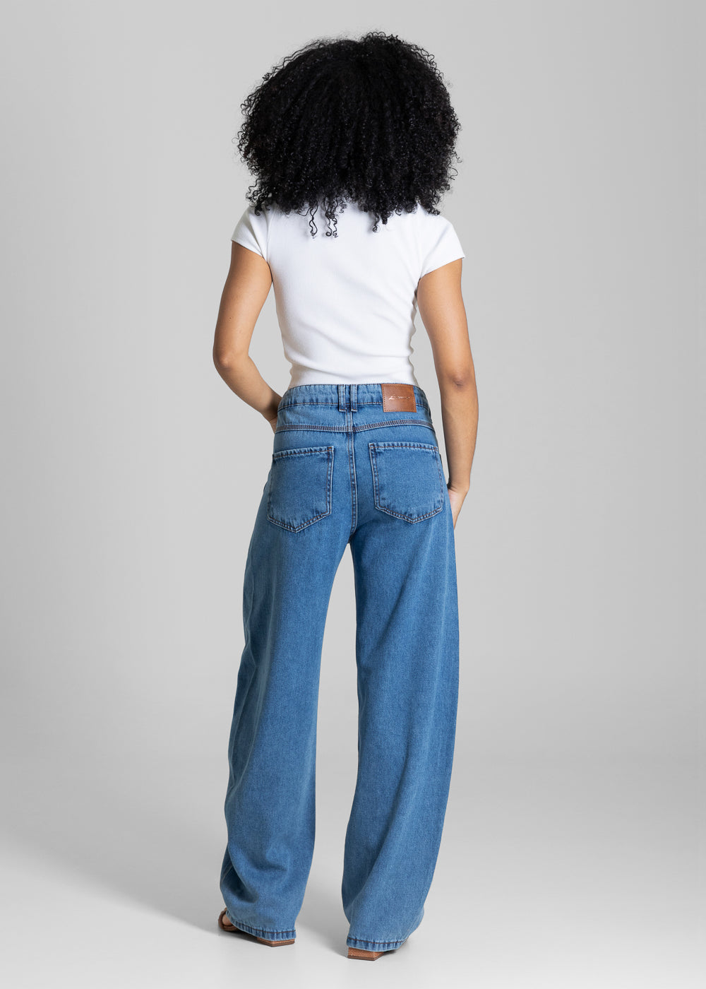Calça Jeans Sawary Barrel - 284111 AZUL