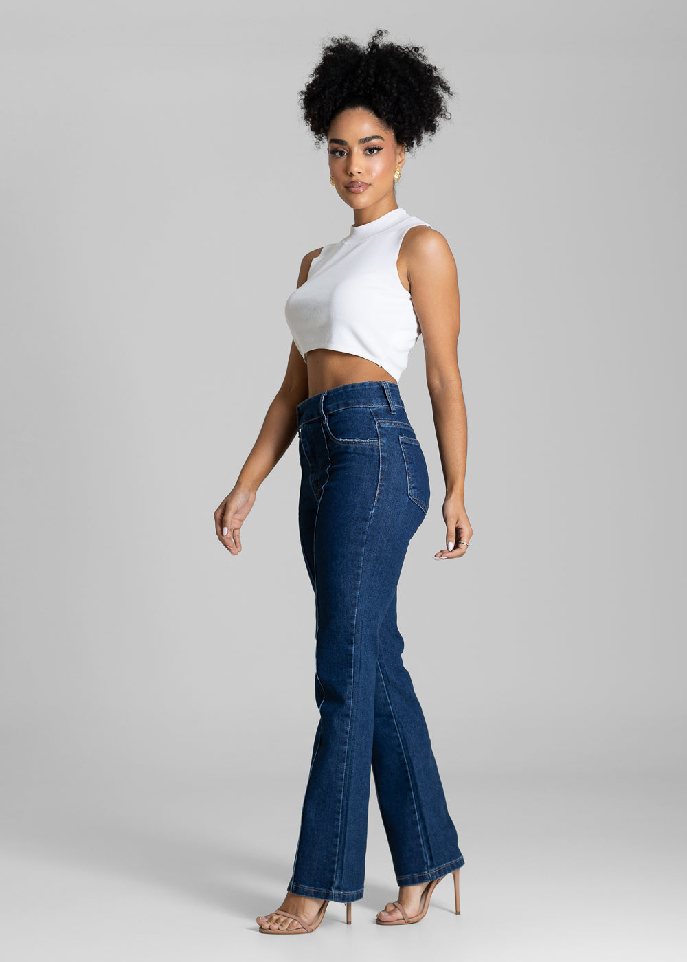 Calça Jeans Sawary Reta Cós Duplo - 284112 AZUL