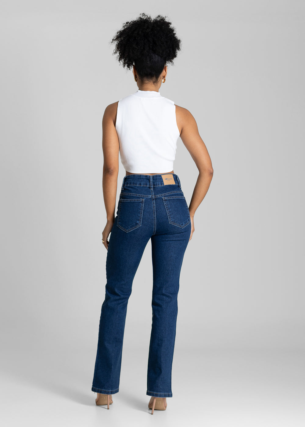 Calça Jeans Sawary Reta Cós Duplo - 284112 AZUL