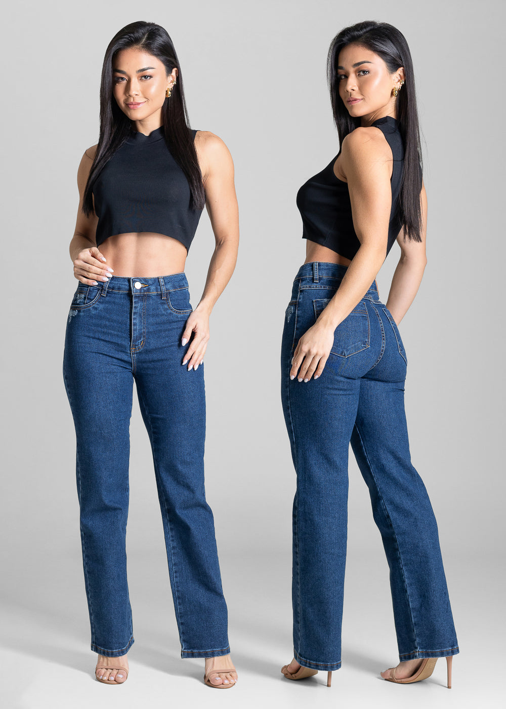Calça Jeans Sawary Reta - 284113 AZUL