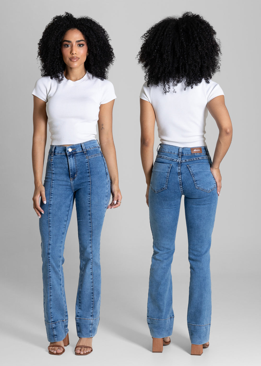 Calça Jeans Sawary Boot Cut - 284131 AZUL