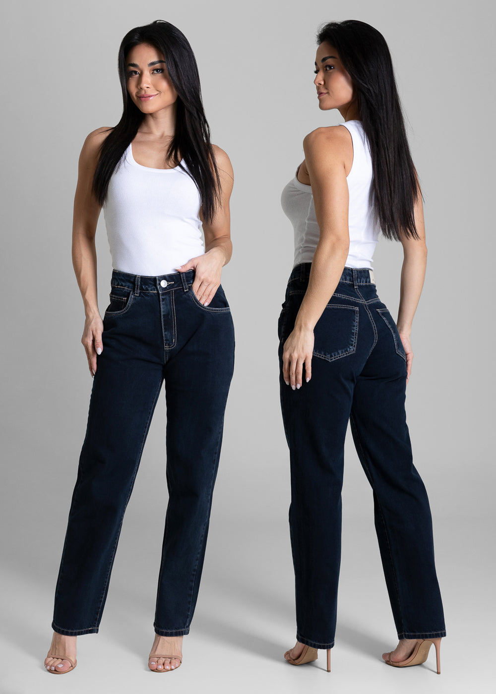 Calça Jeans Sawary Reta - 284137 AZUL