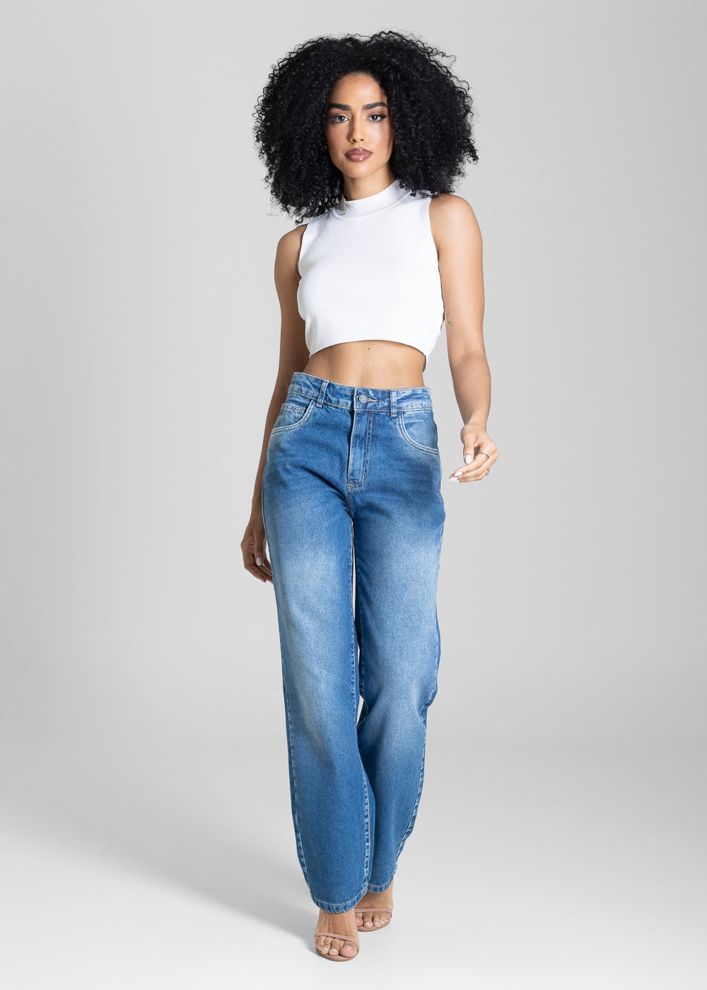 Calça Jeans Sawary Reta - 284138 AZUL