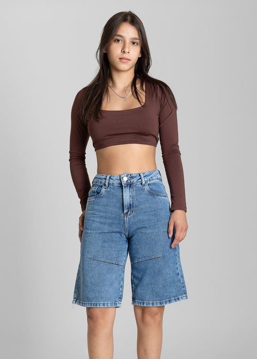 Bermuda Jeans Jorts Sawary - 284147 AZUL