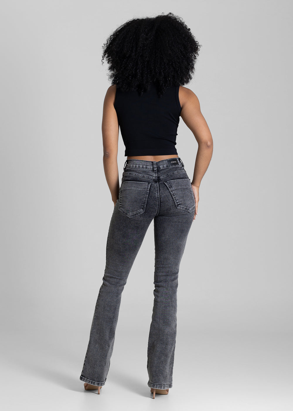 Calça Jeans Sawary Boot Cut - 284151 PRETO