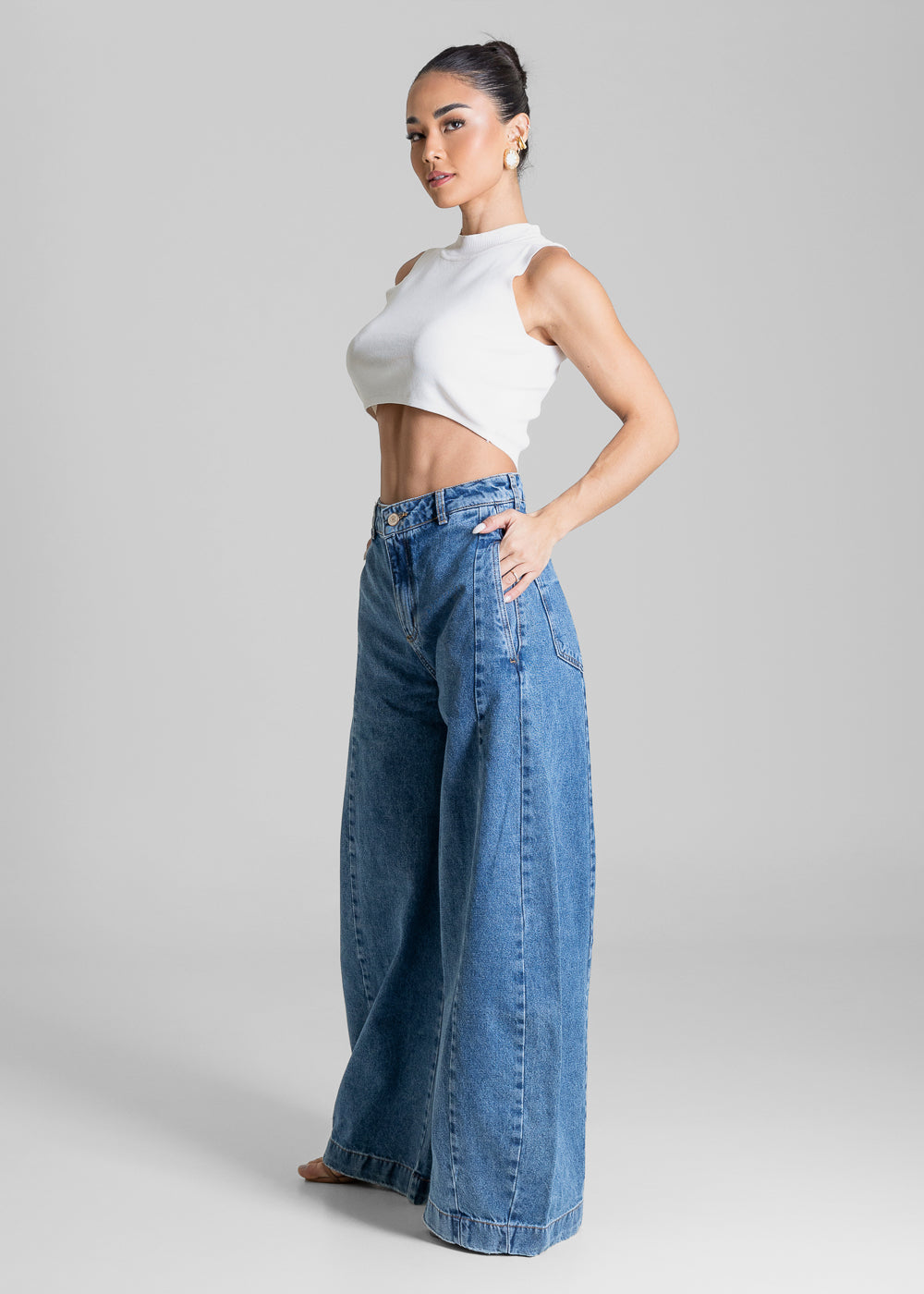 Calça Jeans Sawary Balloon - 284177 AZUL